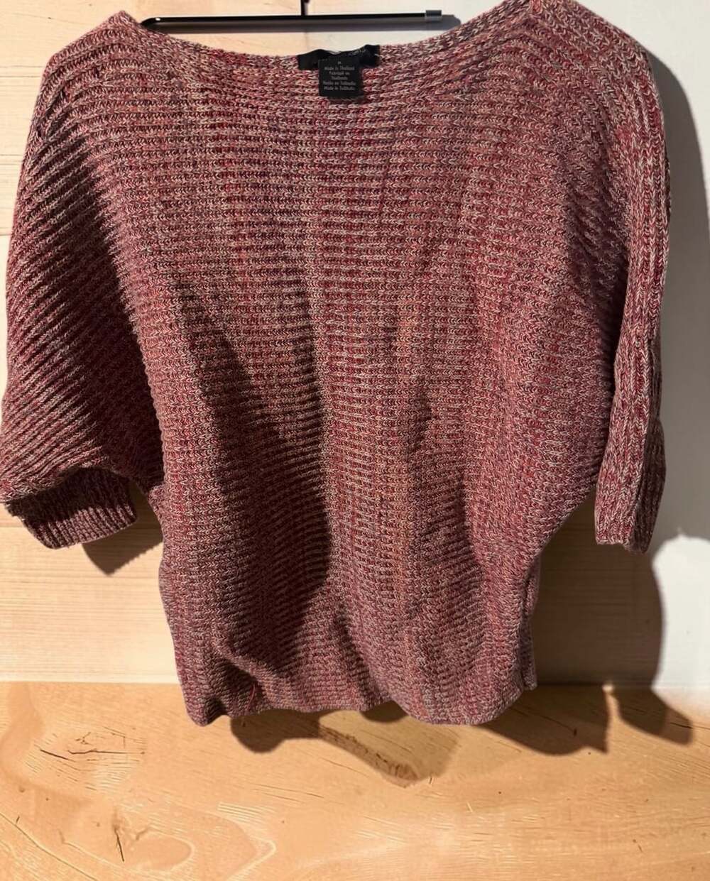 Calvin Klein Jeans Sweater Size M Red Space Dye Knit Pullover